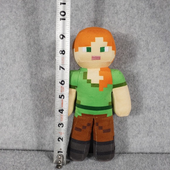 Minecraft Alex Plush Stuffed Animal Toy Factory Mojang 7" Pixelated Kidcore - Picture 3 of 9